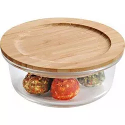 cumpără Container alimentare Kesper 38023 Sticla, bambus 13x13x6cm în Chișinău 