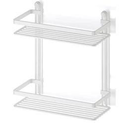 cumpără Raft de baie Teknotel ES067 Raft 2 niveluri 12x26x27cm, metal alb în Chișinău 