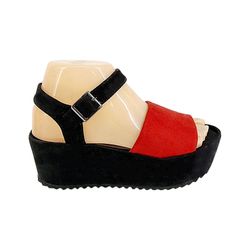 Sandale Dame (36-40) rosu-negru /8