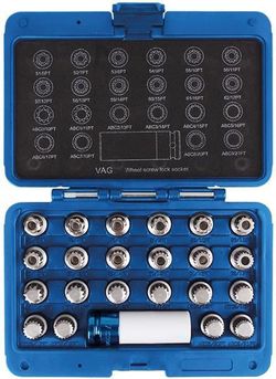 cumpără Set de tubulare, bite, duze King Tony 9BW0123 Набор головок для секреток VW, 23 пр. în Chișinău 