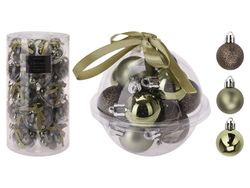 Набор шаров 12X30mm "Green light", шар с лентой, 3дизайна