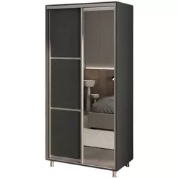 cumpără Dulap my-STYLE C10H1T02AM02-U23, 100x210, антрацит în Chișinău 