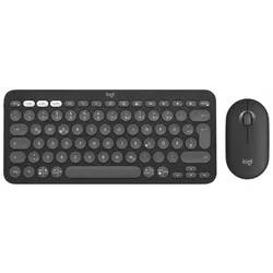 купить Клавиатура + Мышь Logitech Pebble 2 Combo Graphite в Кишинёве 