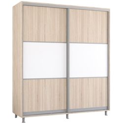 купить Шкаф Mobildor-Lux Aron cu uși glisante orizontal (190x60x220H cm) Sonoma в Кишинёве 