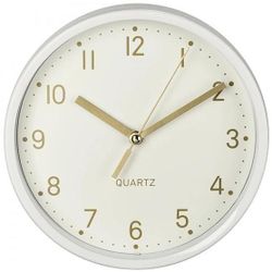 купить Часы настенные Hama 186302 Golden Quiet, white в Кишинёве