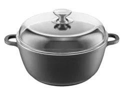 cumpără Cratiță Ambition 84104 Taurus, 28cm, Cast Aluminium, Heat-Resistant Glass în Chișinău 