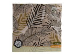 Салфетки бумажные Eco 20шт 33X33сm, тростник
