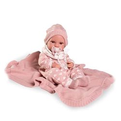 купить Кукла Antonio Juan 50418 Кукла Эрика в комбинезоне с сердечками 42см, 1180D в Кишинёве 