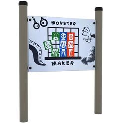 купить Комплектующий элемент для детской площадки PlayPark 4546 Интерактивная панель Puzzle Monster в Кишинёве 