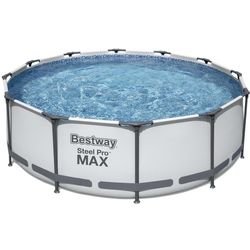 cumpără Piscină cu cadru Bestway 56260BW Steel Pro Max 366x100cm, 9150L, carcas metal în Chișinău 