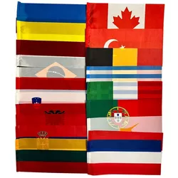 купить Спортивное оборудование miscellaneous 8776 Flag 11x22 cm, diferite tari в Кишинёве 