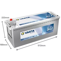 купить Автомобильный аккумулятор Varta 154AH 1150A(EN) клемы 3 (513x189x223) T3 054 (654011115K182) в Кишинёве 