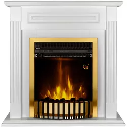 купить Камин электрический ArtFlame Orina & Gala gold, 900x900x270mm, Alb в Кишинёве 