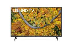 43" LED TV LG 43UP76506LD, Black (3840x2160 UHD, SMART TV, DVB-T2/C/S2)