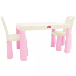 купить Набор детской мебели Richi (04680/12) Masa in set cu scaune roz/alb в Кишинёве 
