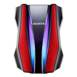 1.0TB (USB3.2) 2.5" ADATA HD770G RGB IP68 Rugged, Water/Shock/Dustproof, Red (AHD770G-1TU32G1-CRD)