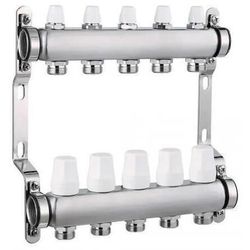 купить Комплект распределителей Hydro S Colector complet din Inox, 10 căi, 1"x3/4" (0711666) в Кишинёве 