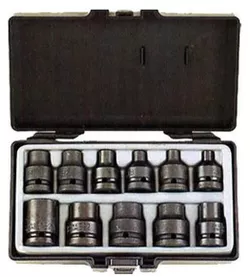 купить Набор головок, бит, насадок Force 4117 Набор головок 1/2 Е-профиль ударных E6-E24 11 пр. в Кишинёве 