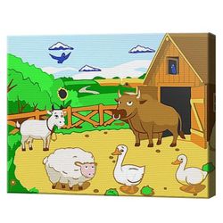 купить Картина по номерам Art Gallery CX4515 20x30cm Ferma vara в Кишинёве 