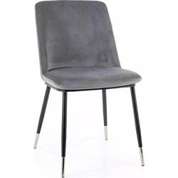 cumpără Scaun Signal Jill velvet czarny/chrom stel. bl.14 szary în Chișinău 