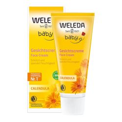 Crema facială hidratanta Weleda Baby cu galbenele 50 ml
