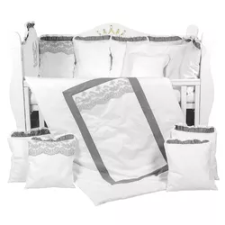 купить Детское постельное белье PernaMea Set lenjerie 8 piese Royal Gri (PM.101611/1) в Кишинёве 