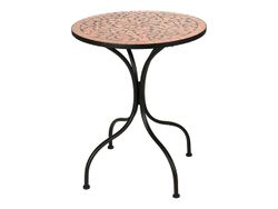 Masa Bistro Mozaic Terra metal-piatra D60cmX70cm