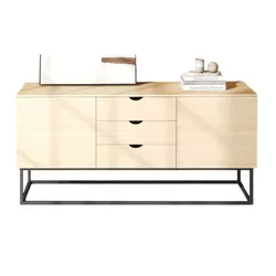 купить Комод Deco Vermont 160x45x75H Stejar M37/Black в Кишинёве 