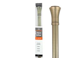 Карниз для штор 120-210cm D25/28mm Luance, бронза/Ришелье