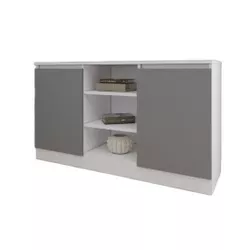 cumpără Comodă Smartex (16254) Т5 140cm Alb+Grafit în Chișinău 