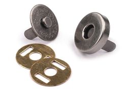 Capse magnetice, nichel antic, Ø14 mm