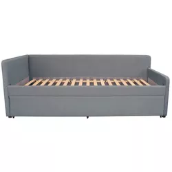 купить Кровать детская Interdepo LEO 90 Right bed, Серый в Кишинёве 