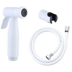 купить Смеситель для биде Hydro S Aquafix 26, set duș igienic și furtun 1.2m, inox, alb (0103243) в Кишинёве 