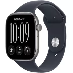 купить Смарт часы Apple Watch Series 12 GPS 46mm Space Grey Aluminium Case with Navy Blue Sport Band M/L MJEJ4 в Кишинёве 