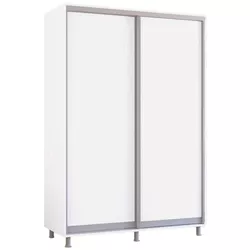 cumpără Dulap Mobildor-Lux Aron-S uși glisante din PAL (150x60x200H cm) Alb Brilliant în Chișinău 