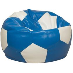купить Кресло-мешок Because BALL BlueWhite (100x100x100cm) в Кишинёве 