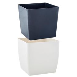 cumpără Ghiveci pentru flori Aleana 115084 Cvadro 22x22x21 cm, white rose în Chișinău 