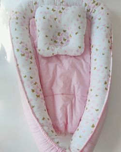 Гнёздышко в кроватку Pampy Pink