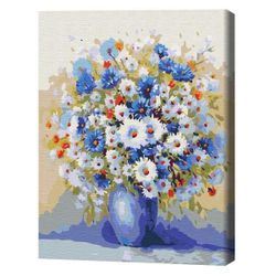 cumpără Tablou pe numere BrushMe BS51388 (în cutie) Buchet cu flori de câmp în Chișinău 