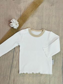 Лонгслив milk / кнопки 