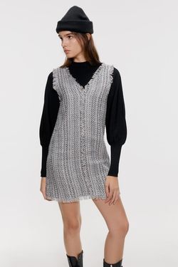 Платье ZARA Голубой в клетку 8251/211/403