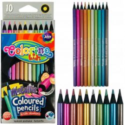 Creione colorate metalic 10 buc. Colorino