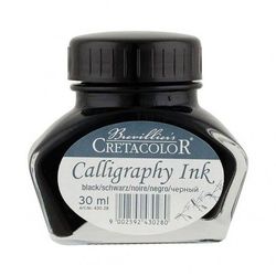 Tus pentru caligrafia Cretacolor, negru,  30 ml