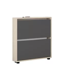 cumpără Raft pentru încălțăminte Mobildor-Lux Leo Slim 60x16x86H cm Sonoma/Anthracite în Chișinău 