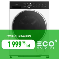 купить Стиральная машина с фронтальной загрузкой Midea MF205W100BA30/W-BK в Кишинёве 