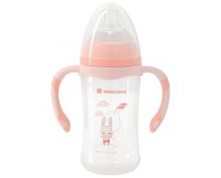 Anti-colic feeding bottle Kikka Boo 260ml Peach Rabbit