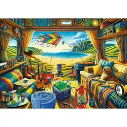 купить Пазл Trefl 10851 Puzzle 1000 Premium Plus. Van Life в Кишинёве 
