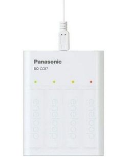 Panasonic  "Smart & Quick" Charger 4-pos AA/AAA + 4AAA 2000mAh