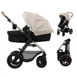 cumpără Сărucior pentru copii KinderKraft 3in1 Moov 2 Air KSMOOV02GRY0000 Moonlight Grey în Chișinău 