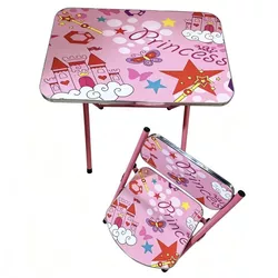 cumpără Set de mobilier pentru copii Richi (896717) Masa cu scaun Princess, roz, 60x40cm în Chișinău 